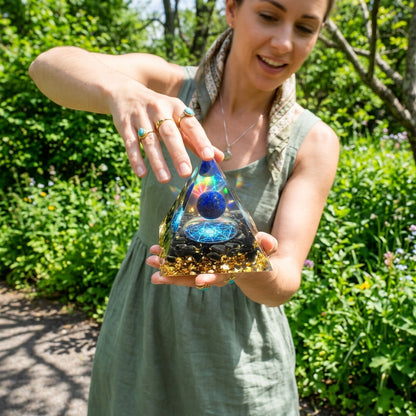 Amethyst Orgonite Pyramid